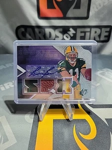 2008 SPx Brian Brohm Spectrum Ball Dual Patch Auto Rookie Card RC /25 - Picture 1 of 2