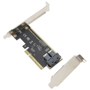 PCIe 3.0 auf 2 U.2 SFF 8643 Adapterkarte 36Pin mit Dual Port für Windows - Afbeelding 1 van 7