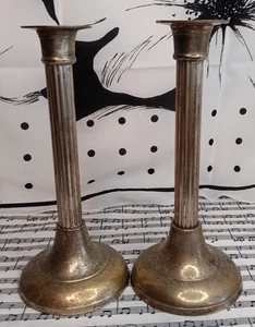 Vintage Metall Kerzenständer 12" hoch - Bild 1 von 6