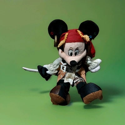 Disney Pirates of the Caribbean Mickey Mouse Captain Jack Sparrow Plush Toy - Image 1 of 4