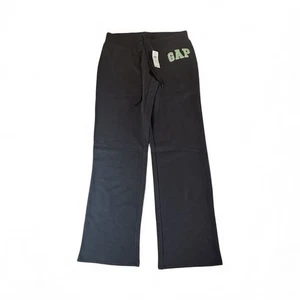 Felpa donna MWT GAP Y2K gamba svasata carbonio nero logo taglia media 2013 - Foto 1 di 9