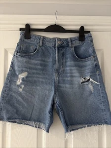 ZARA SIZE 10 Women’s Denim Shorts - Picture 1 of 3