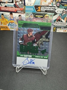Barrett Hayton 2019-20 UD Credentials Debut Ticket Access Green Auto /25 RC - Picture 1 of 3