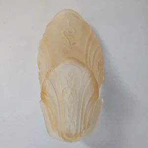 1 Antique Art Deco Amber Glass Replacement Slip Shade For Chandeliers - Picture 1 of 13