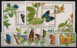 Sierra Leone; Schmetterlinge 1989 kpl. ** (60,-) - Bild 1 von 1