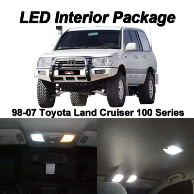 13 x White SMD LED Interior Light Package For 1998-2007 Toyota Land Cruiser J100 - Image 1 of 4