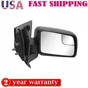 For 2011-2013 Ford Transit Connect Front Passenger Side Mirror Textured Black - Picture 1 of 9