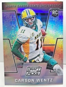 Carson Wentz 2016 Panini Prizm Draft Picks Silber Refraktor #127 - Eagles - Bild 1 von 2