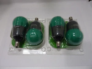 2X2 Pack - Ikea 7W Sparsam 5 Lumens GREEN Light Bulbs E12 (200.945.02) NEW - Picture 1 of 3