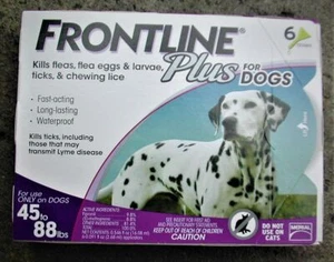 Frontl Plus for Dogs 45 - 88 lbs (6 pack) 100% U.S - Picture 1 of 1
