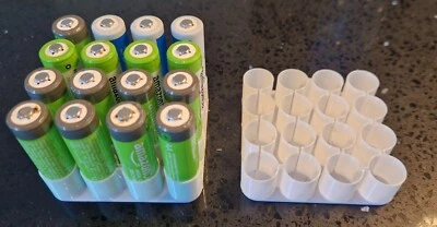 Battery Storage Box Organizer Container Holder Case  AAA, AA or 18650 - Image 1 of 4