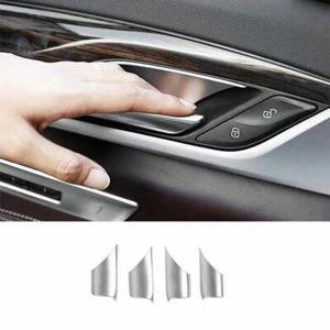 For BMW 5 Series G30 2018-2021 2022 Silver Steel Interior Door Bowl Cover Trim - Imagen 1 de 8