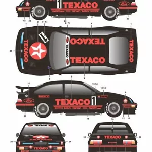 S.K. Decals SK24059 Eggenberger Ford Sierra RS500 1988 "Texaco" Decal Sheet - Picture 1 of 2