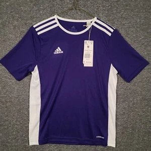 Adidas Youth Medium Purple Entrada 18 Soccer Jersey Short Sleeve NWT - Picture 1 of 9