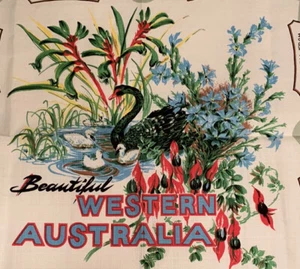 Vintage Australia Souvenir Tablecloth by Tennyson Bright Colors 52" x 52" NEW - Picture 1 of 6