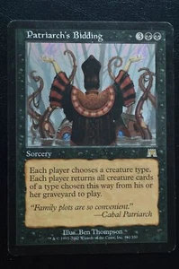 Magic The Gathering MTG PATRIARCH'S BIDDING Onslaught LP Lightly Played - Bild 1 von 2