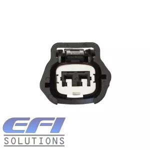 Conector negro de 2 pines tipo esquina redondeada se adapta a Nissan, se adapta al inyector Subaru JECS - Imagen 1 de 2