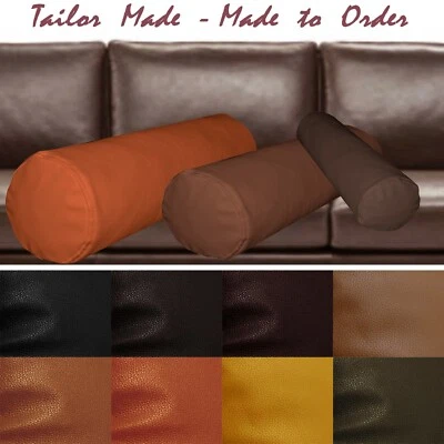 Sofá de cuero sintético hecho a medida (solo cubierta) tubo largo acolchado yoga funda de almohada Pb4 Foto 1 de 4