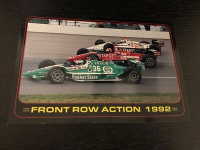 Vintage Postcard Indianapolis 500 1992 Front Row Andretti Cheever Guerrero #201 - Image 1 of 2