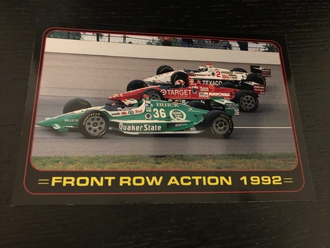 Vintage Postcard Indianapolis 500 1992 Front Row Andretti Cheever Guerrero #201 Cover