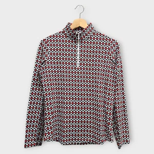 IBKUL Golf Women's Polo Shirt Playing Card Suits Print (Red/Black) - Small - Picture 1 of 2