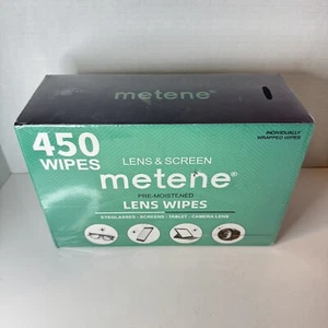 Lingettes nettoyantes pour lentilles Metene, 450 pièces lingettes pré-humidifiées emballées individuellement. - Photo 1 sur 6