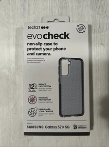 Tech21 Evo Check Case for Galaxy S21+ Plus Non-Slip Impact Case Smokey Black - Picture 1 of 1