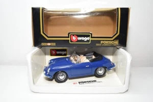 B39 1:18 BBURAGO BURAGO 3051 PORSCHE 356 B CABRIOLET 1961 AZUL NUEVO EN CAJA - Imagen 1 de 19