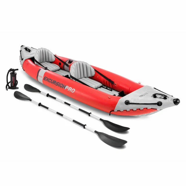Intex Excursion Pro Canoë Gonflable 2 Places - Rouge (68309NP)