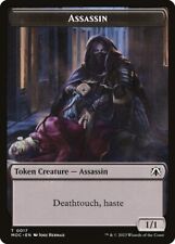 Assassin (1/1 Deathtouch, Haste) MTG MOM: Commander Token NM x4 - Magic Card