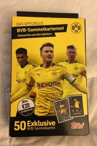 Topps X BVB Borussia Dortmund Team Box Set 2019-20 Reyna Haaland RC Auto Sealed - Bild 1 von 1