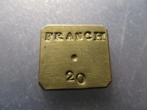 FRANCIA PONDERAL COIN WEIGHT 20 FRANCS - 20 FRANCOS 6,45 g - Picture 1 of 2