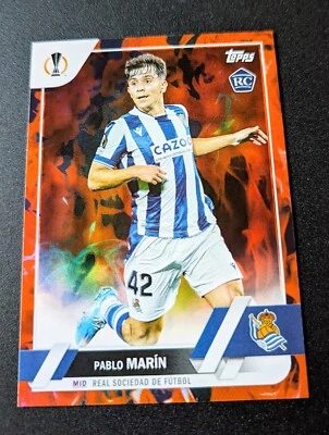 2022-23 Topps UEFA Club Competitions Pablo Marín Rookie Card Inferno Foil #145 - Image 1 of 2