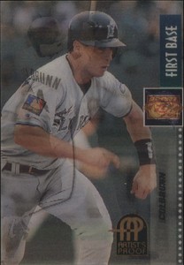 1995 Sportflix Artist's Proofs Florida Marlins Baseball Card #72 Greg Colbrunn