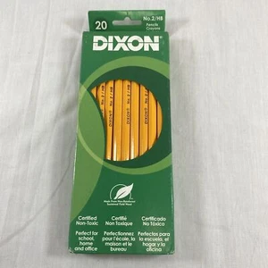 DIXON #2 Pencils 20 Pack HB Wood-Cased w/ Latex Free Eraser Non-Toxic - Picture 1 of 7