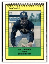 Tony Womack 1991 ProCards #3584  Welland Pirates