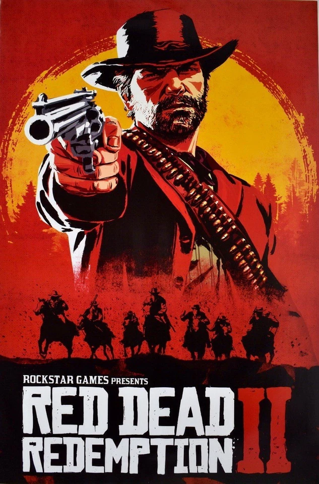 Red Dead Redemption 2 Video Game Poster 24 x 36 - Image 1 of 1