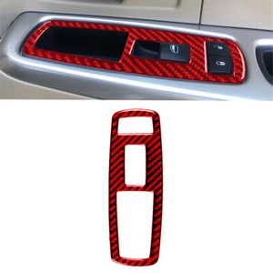 For Jeep Liberty 08-12 Red Carbon Fiber Passenger Side Window Lift Switch Cover - Imagen 1 de 10