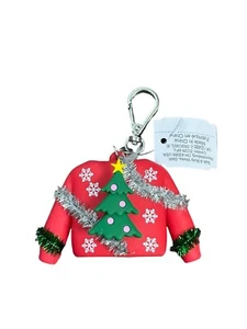 Bath & Body Works PocketBac Sanitizer Holder Sleeve Ugly Tinsel Sweater New - Picture 1 of 3