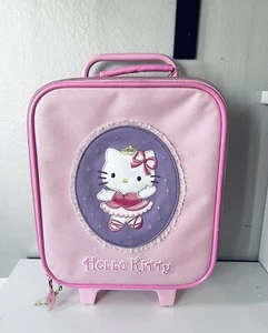 VINTAGE HELLO KITTY SANRIO Small Kids Suit Case - Picture 1 of 5