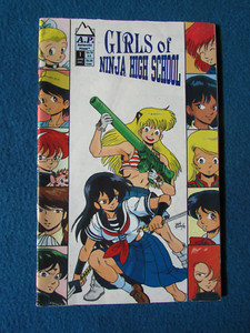 GIRLS OF NINJA HIGH SCHOOL Issue 1 Antarctic Press Comic 1991 WHITE PAGES