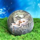 306G Natural Aquatic agater Quartz Sphere Crystal Ball Specimen Healing