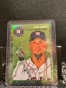 Jose Abreu  2023 Topps Chrome Platinum  Toile White/Green #42/99- Astros - Picture 1 of 2