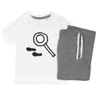 'Magnifying Glass & Prints' Kids Nightwear / Pyjama Set (KP028751)