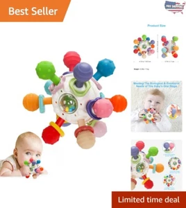 Baby Sensory Rattle & Teether Toys - Engaging Colors for 0-18  Development - Picture 1 of 9