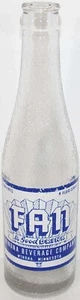Vintage soda pop bottle FAN 8oz with picture 1940 Winona Beverage Co Minnesota - Picture 1 of 3