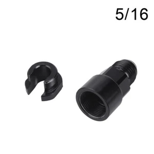 1Pcs Fuel Line EFI Adapter 6AN Male Fit 5/16 Fuel Rail Quick Connect Black US - Foto 1 di 9