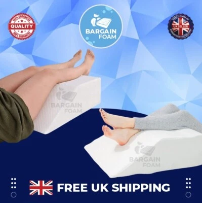 ABCO TECH ELEVATING LEG REST MEMORY FOAM PILLOW FOR HIP PAIN, SLEEPING READING