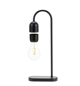Gingko Black Evaro Magnetic Floating LED Lightbulb Desk Lamp - Picture 1 of 3