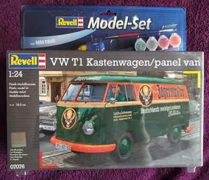 Revell 1:24 VW T1 Kastenwagen/Panel Van Model Kit Gift Set #07076 Volkswagen NEW - Picture 1 of 5